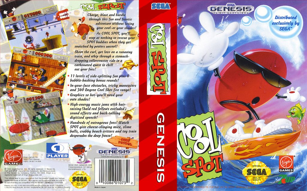 Sega Mega Drive 2 (Smd) 16-bit Cool Spot Полное Прохождение