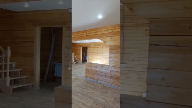 Дом из бруса с гаражом и прекрасной планировкой смотреть онлайн