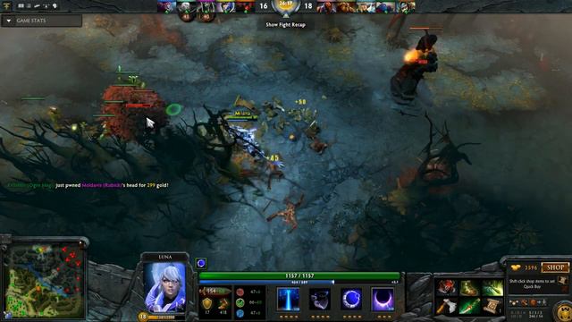 |DOTA2| Arteezy plays Luna |PUB Game| смотреть онлайн