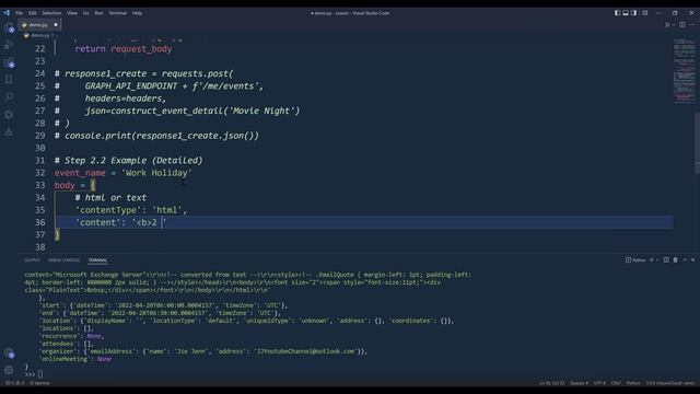 Create And Delete Outlook Calendar Events Using Microsoft Graph API In Python смотреть онлайн