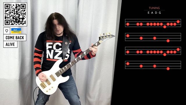 Army Of The Immortals by Manowar | Bass Cover with Tabs смотреть онлайн