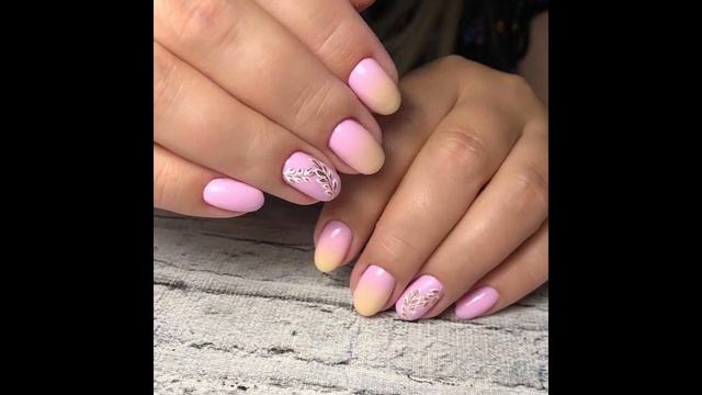 Нежный  маникюр на короткие ногти Идеи дизайна ногтей