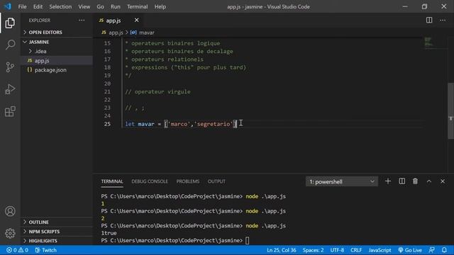 Formation javascript : l'opérateur virgule смотреть онлайн