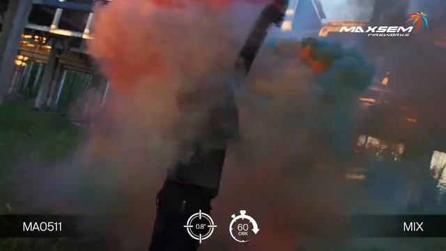 Цветной дым набор 5 штук Красный, синий, зеленый, желтый, оранжевый MA0511 Maxsem смотреть онлайн