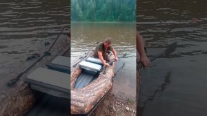 Выходные на р.Томь. Мотовесло, мотор BRAIT 8л.с., лодка Тундра 325