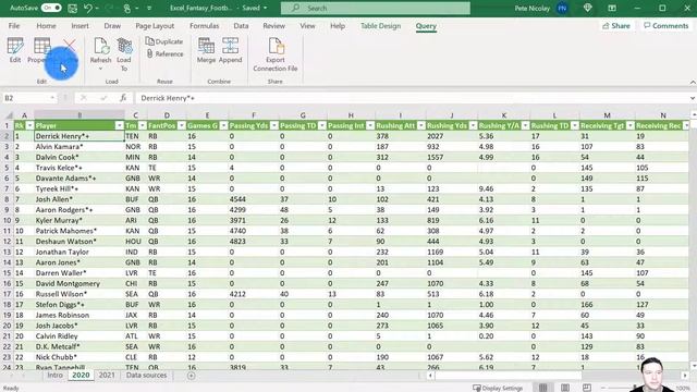 How To Create A Fantasy Football Draft Spreadsheet смотреть онлайн
