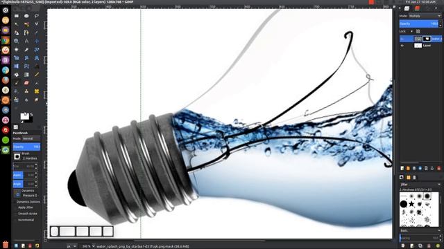 GIMP for Beginners: Light Bulb Fish Bowl Tutorial смотреть онлайн