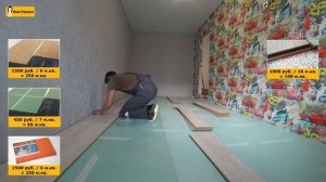 ⭐Укладка ламината одному своими руками пошаговая инструкция | Какую подложку под ламинат| Мне Ремон