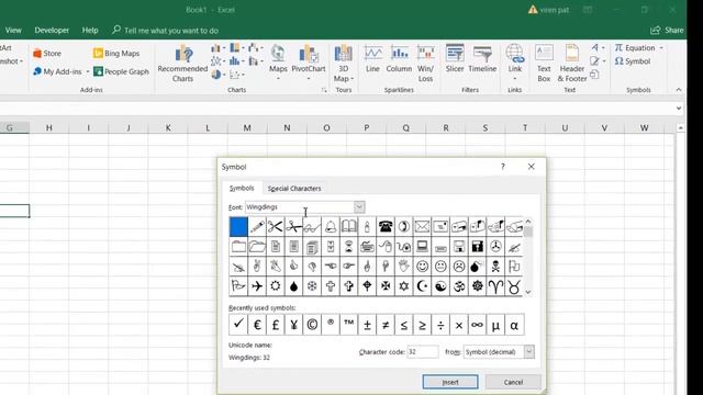 Excel 365 - Inserting tick mark or symbols into cells смотреть онлайн