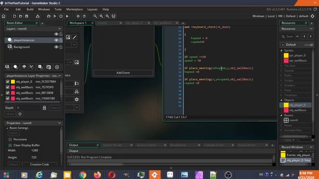 GameMaker 2 Platformer series: Video 03 Pixel Perfect Collisions for Platformer and RPG смотреть онлайн