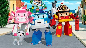 Машинки - Робокар Поли Эмбер Рой Спасают Город. Мультик - Игра