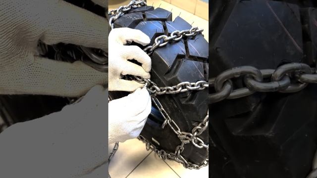 Монтаж цепей противоскольжения тип сота смотреть онлайн