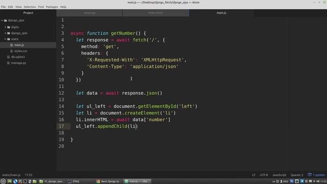 Django AJAX Tutorial: Basic AJAX in Django app with Fetch API | Django casts смотреть онлайн