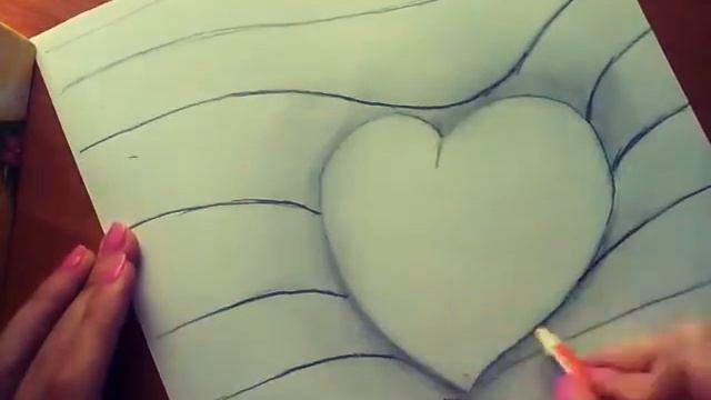 3D сердце. Рисуем вместе. Для начинающих смотреть онлайн