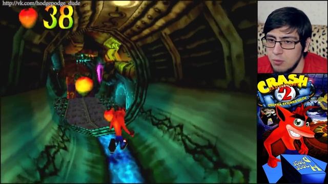 Hodgepodgedude прохождение Crash Bandicoot 2 [PSOne, HD, перевод] #7   |Зеленый самоцвет|