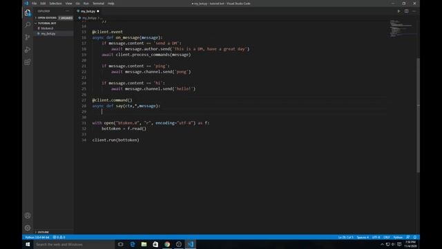 How to make a discord bot in discord.py #3 | Status and Embeds | discord.py смотреть онлайн