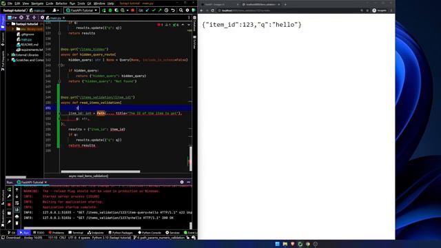 6. Fast API Tutorial Part 6 Path Parameters and Numeric Validation смотреть онлайн