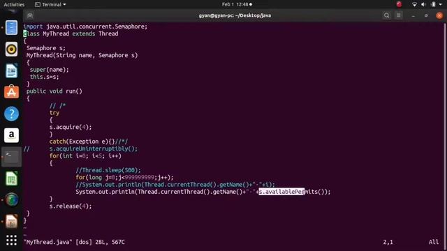 Multithreading in Java | #58 | acquire() vs acquireUninterruptibly() Methods of Semaphore Class Jav смотреть онлайн