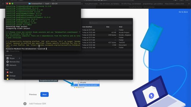 iOS Applications Development: Connecting to Firebase Database смотреть онлайн
