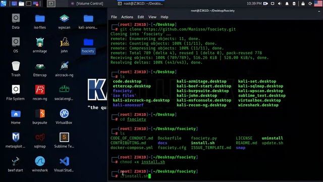how to install fsociety in linux(Cybersecuirty) смотреть онлайн