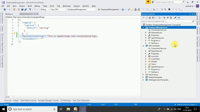 ASP.NET Core Tutorial in Tamil (Part-8 ASP.NET Core appSettings.json File) смотреть онлайн