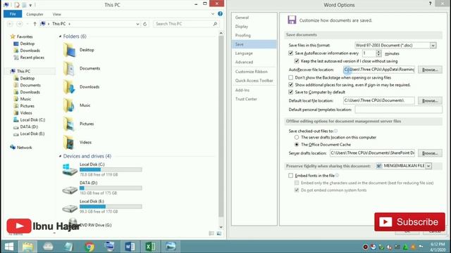Cara mengembalikan File word&Excel yg hilang/Lupa Save смотреть онлайн