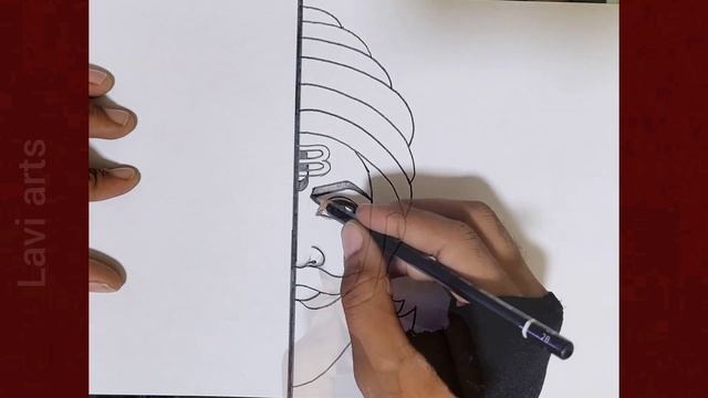 How to draw Shivaji Maharaj Half face | Shivaji Maharaj drawing | lavi arts | Pencil Sketch смотреть онлайн