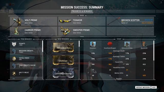 Warframe Volt prime at hieracon farming nova prime blueprint relics смотреть онлайн