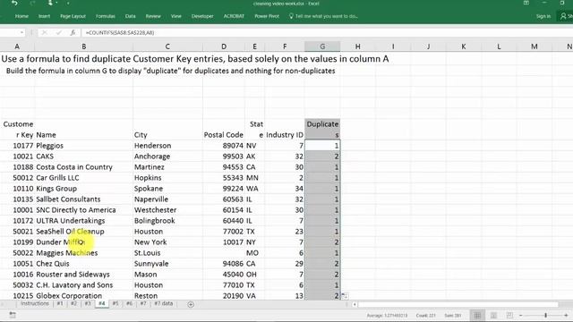 Excel - - clean 4 - - Find Duplicates смотреть онлайн