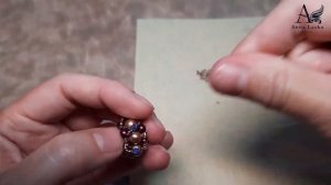 ПЛЕТЕННАЯ БУСИНА из бисера и жемчуга