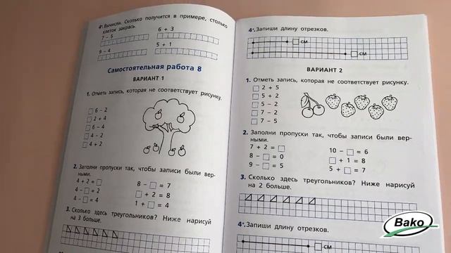 Самостоятельные и контрольные работы по математике для 1 класса