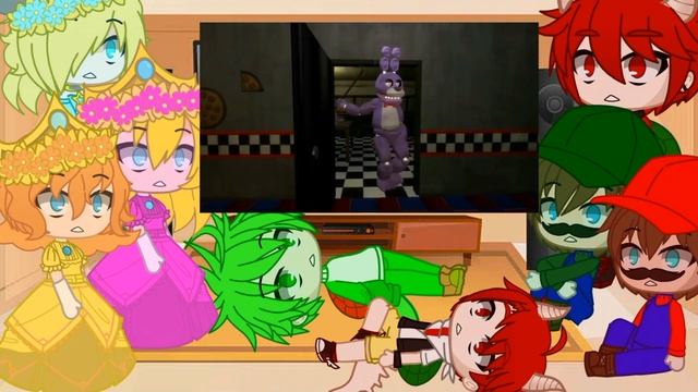 Mario characters react to five nights at freddy's (SMG4) and among others ???? смотреть онлайн
