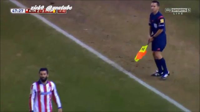 Arda Turan throws his boot at the referee - no red card (28/01/2015) смотреть онлайн