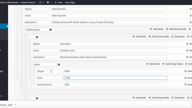 Nodes & Group Nodes Section Using the Schema Builder WP schema Plugin смотреть онлайн