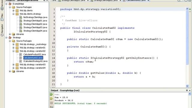 Java Design Patterns - Client using Strategy смотреть онлайн