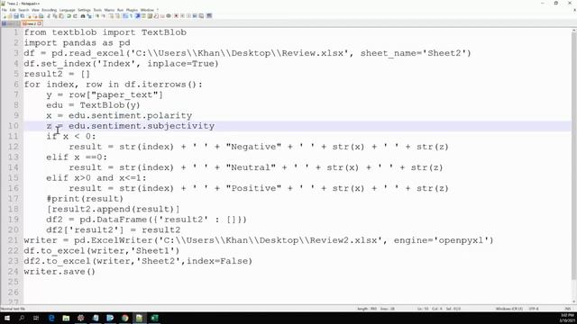 Python Text Sentiment Analysis, very simple, store results in Excel смотреть онлайн