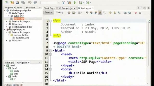 Integrating an Applet in a Web Application - English смотреть онлайн