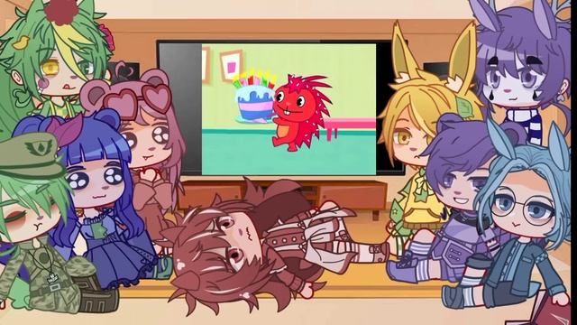 Past HTF react to future 1/? (Flippy) | MY AU! | (original?) | TW BLOOD смотреть онлайн