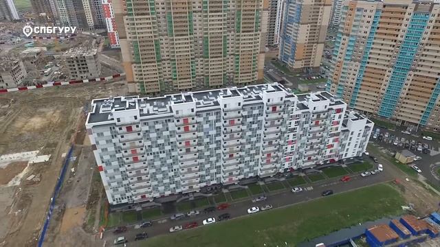 ЖК "Вернисаж" — аэросъемка СПБГуру. Октябрь 2016. смотреть онлайн
