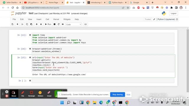 How to Automate Google Search using Python with Selenium and While Loop Web Scraping Tutorial смотреть онлайн
