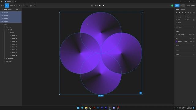 How to Design a Flower with Angular Gradient in Figma смотреть онлайн