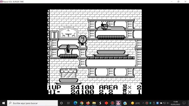 BurgerTime Deluxe - Nintendo Game Boy - Peanut-GB Emulator - Test Windows 10 смотреть онлайн