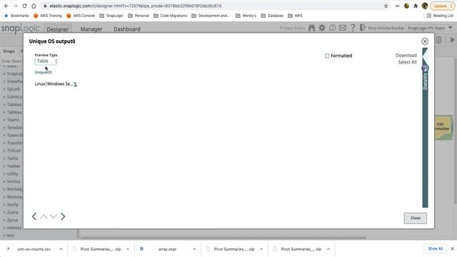SnapLogic Generic Pivot Demo смотреть онлайн