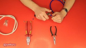 Монтаж прижимного N-разъема на коаксиальный кабель 5D-FB