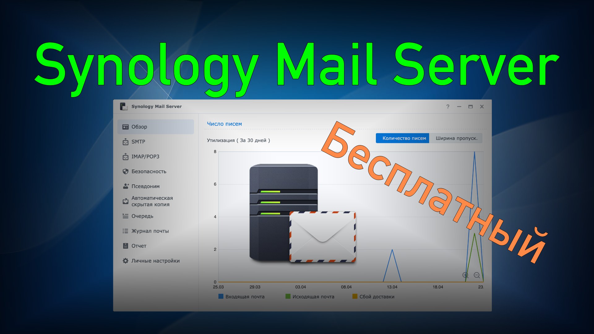 Бесплатный почтовый сервер Synology Mail Server смотреть онлайн