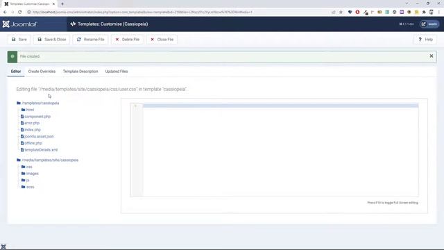Learn Joomla 4 - Power Tips - User.css