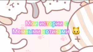 Моя история с мемными котиками🐱)