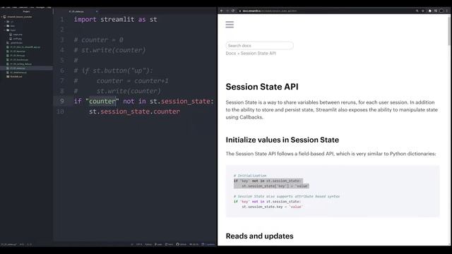 How to Use the Session State in Streamlit - Easy Tutorial! (Streamlit Tutorials 01.05 смотреть онлайн