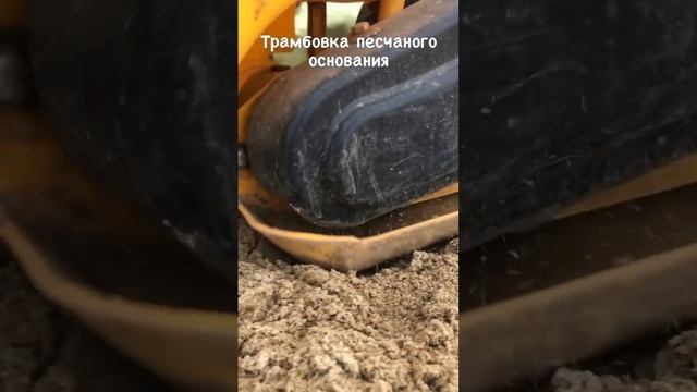 Трамбовка основания монолитной плиты. #строительство #санястройка #щелково #москва #фундамент смотреть онлайн