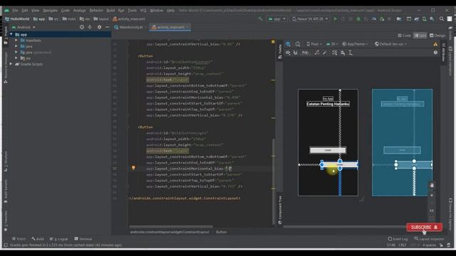 Belajar Android Studio Pemula Kotlin 6 Cara Menggunakan Button untuk Membuat Aplikasi Android смотреть онлайн
